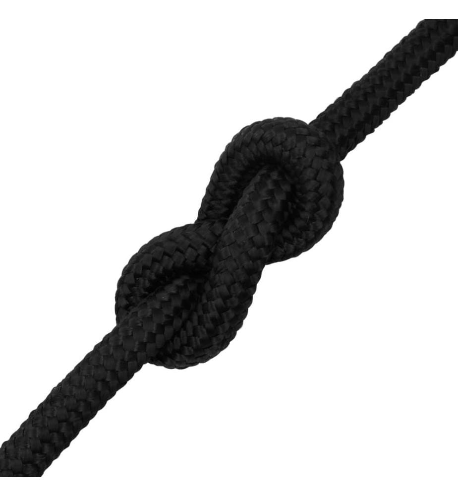 Corde de bateau Noir complet 20 mm 25 m Polypropylène