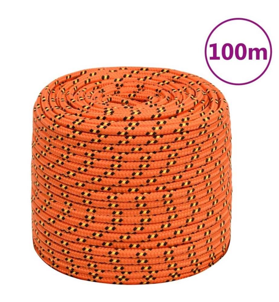 Bootsseil Orange 8 mm 100 m Polypropylen