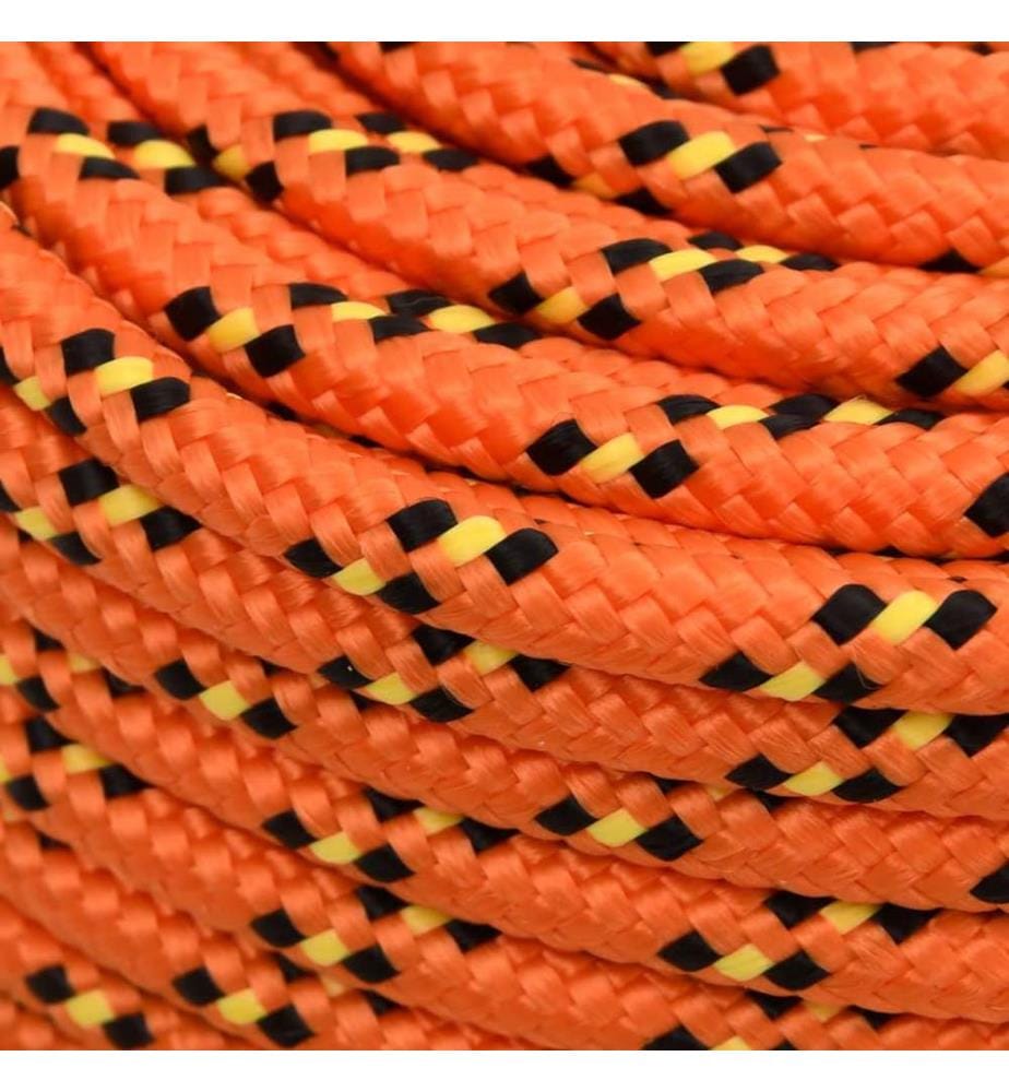 Bootsseil Orange 8 mm 100 m Polypropylen
