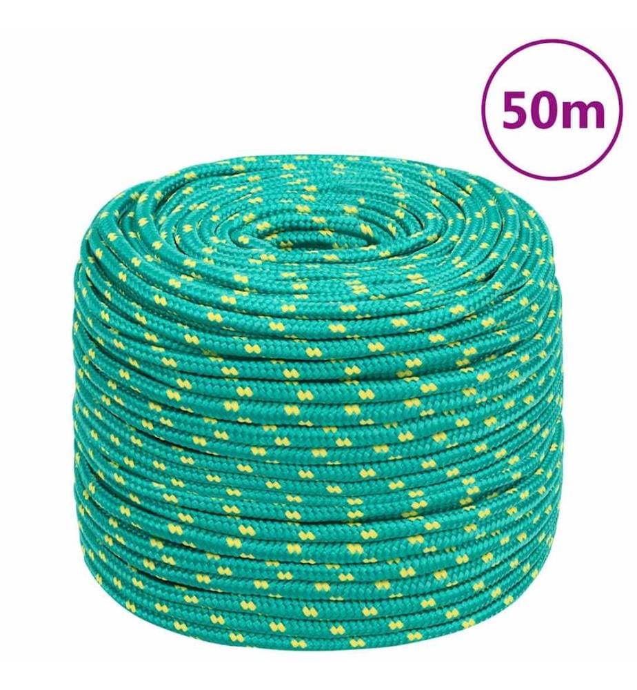 Corde de bateau Vert 10 mm 50 m Polypropylène