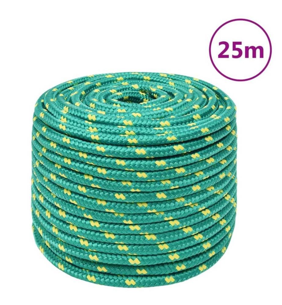 Corde de bateau Vert 14 mm 25 m Polypropylène