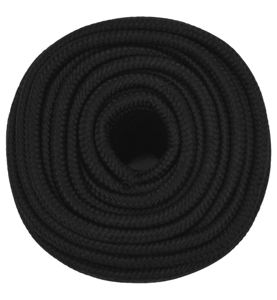 Arbeitsseil Schwarz 14 mm 25 m Polyester