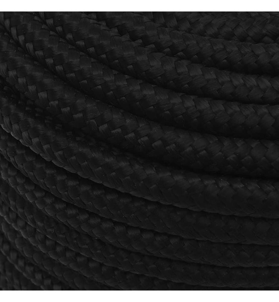 Arbeitsseil Schwarz 14 mm 25 m Polyester