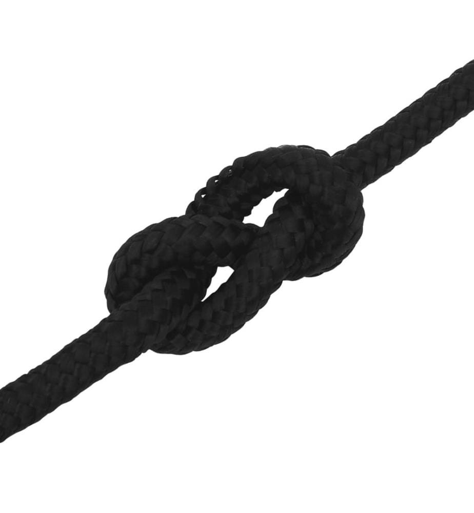 Arbeitsseil Schwarz 14 mm 25 m Polyester