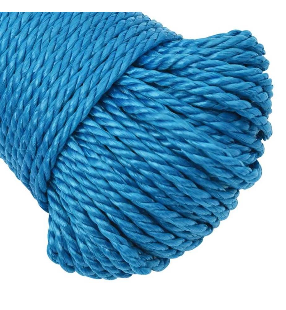 Corde de travail Bleu 6 mm 100 m Polypropylène