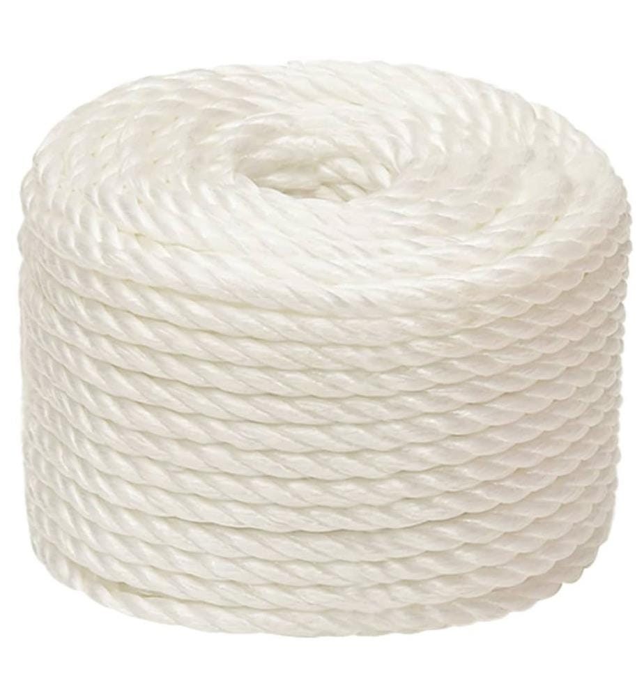 Corde de travail Blanc 10 mm 250 m polypropylène