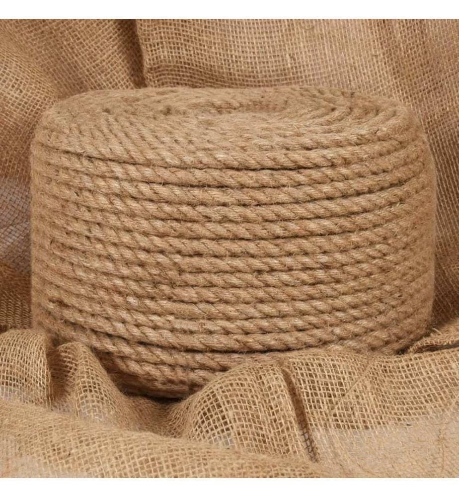 Corde de jute 25 m de long 12 mm d'épaisseur