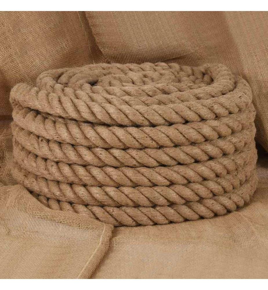 Corde de jute 10 m de long 40 mm d'épaisseur