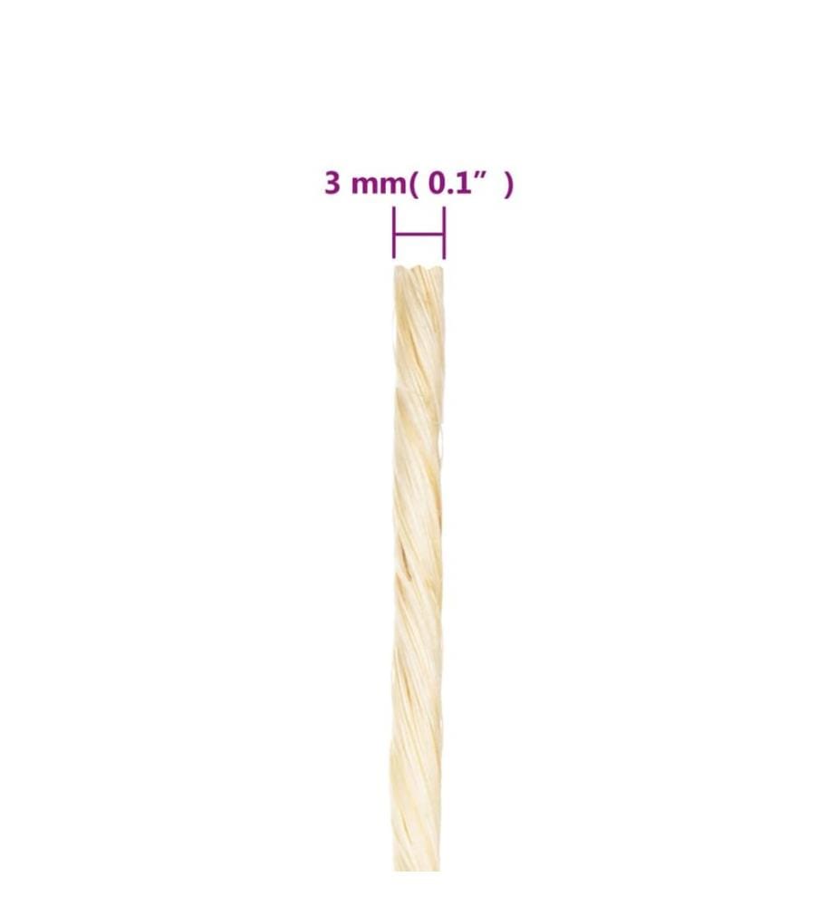 Corde 100 % sisal 3 mm 400 m