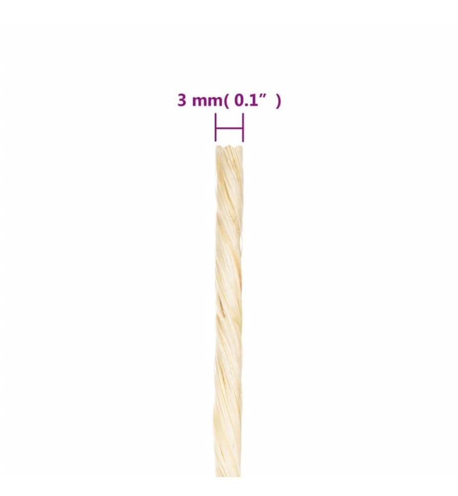 Corde 100 % sisal 3 mm 1000 m