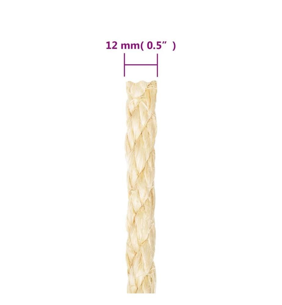 Corde 100 % sisal 12 mm 25 m
