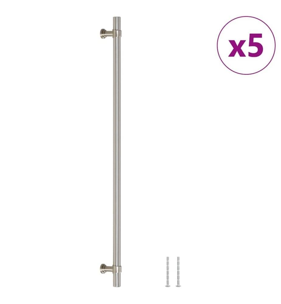 Möbelgriffe 5 Stk. Silbern 320 mm Edelstahl