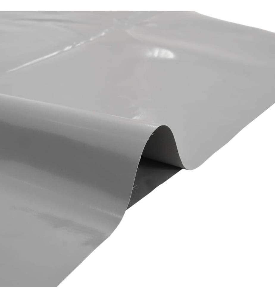 Abdeckplane Grau 1,5x6 m 650 g/m²