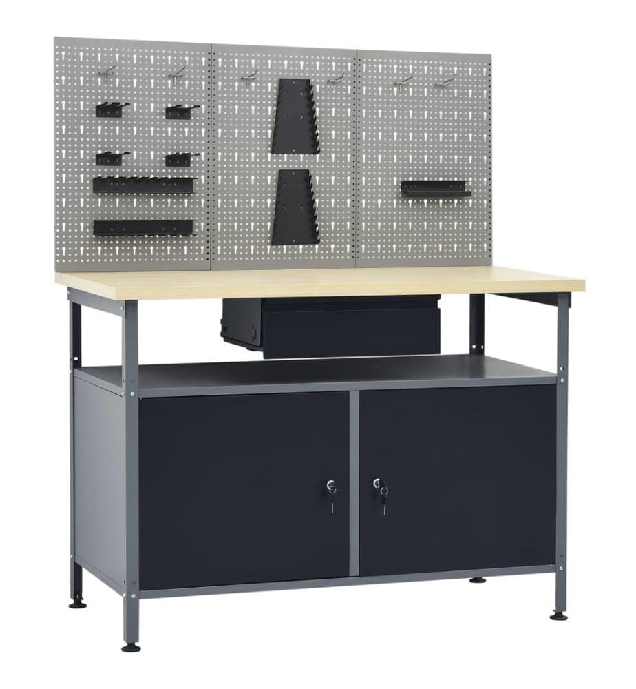 Établi avec 3 panneaux muraux