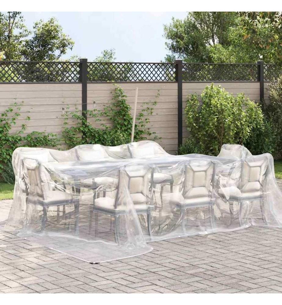 Transparente Plane mit Ösen 4x4 m Polyethylen