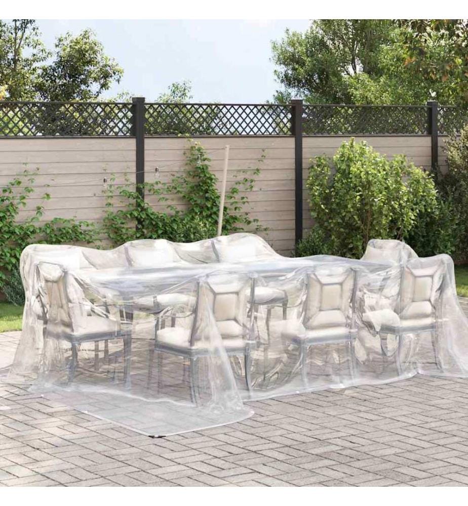 Bâche transparente avec oeillets 4x5 m polyéthylène
