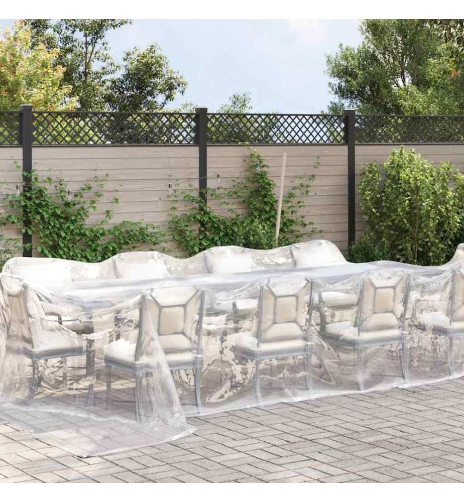 Bâche transparente avec oeillets 5x6 m polyéthylène