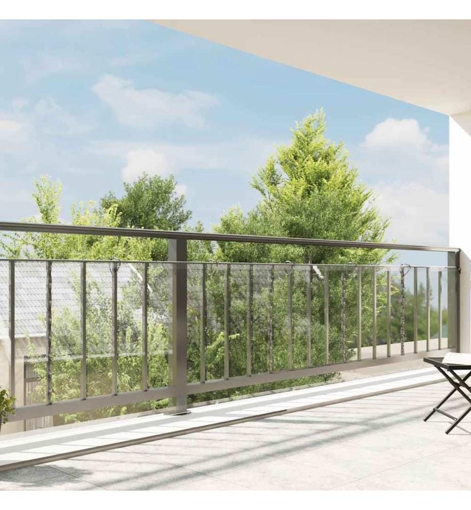 Bâche transparente avec oeillets 1x10 m PVC