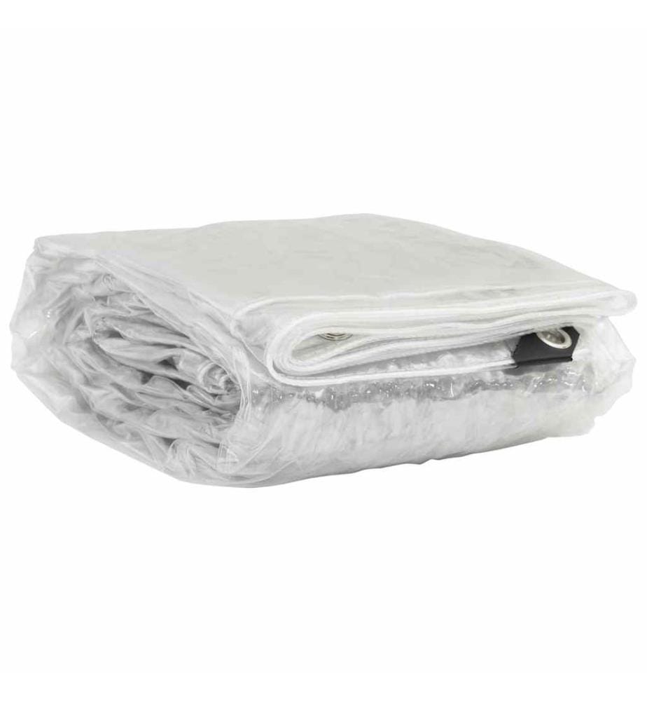 Bâche transparente avec oeillets 3 x 4 m PVC