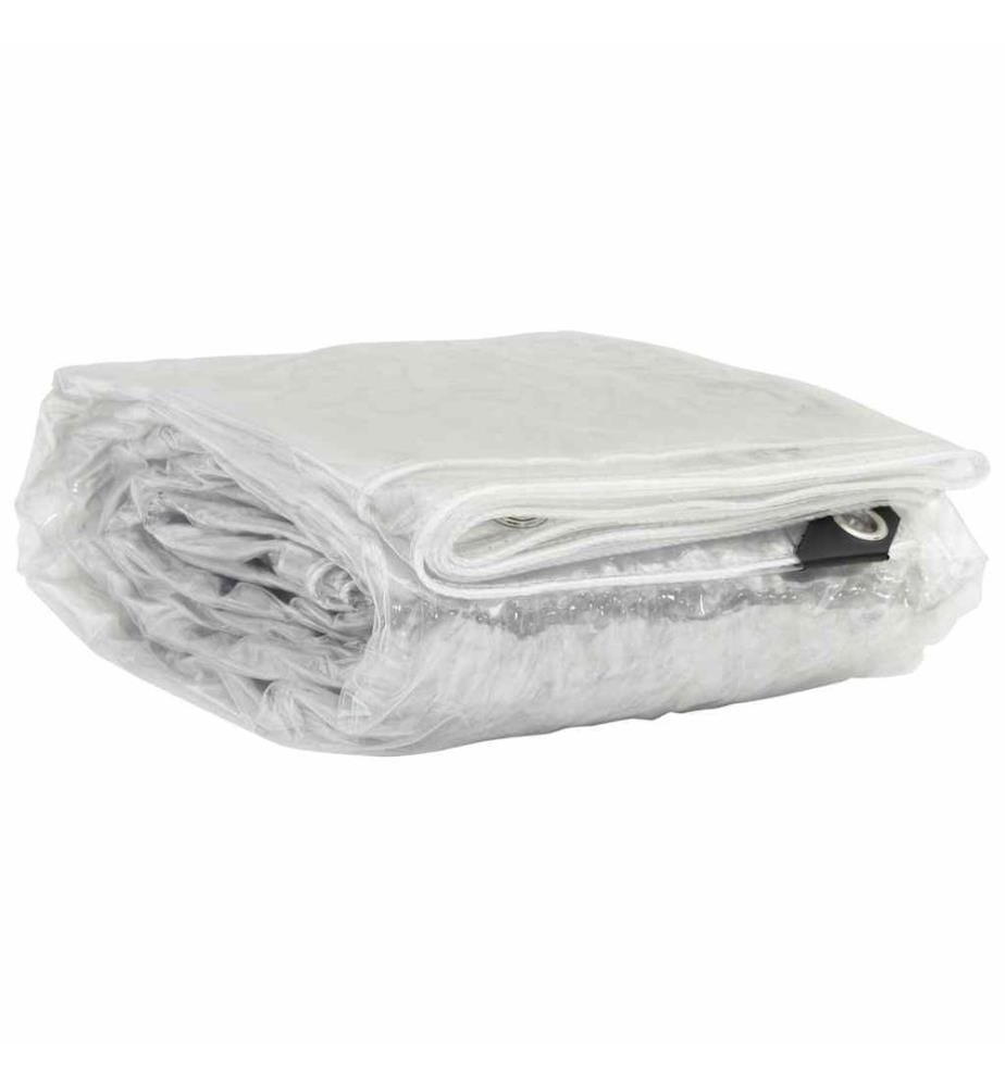Bâche transparente avec oeillets 3x6 m PVC