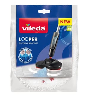 Set of 2 Electric Mop Refills Vileda Looper