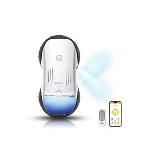 T10 Pro Window Cleaning Robot with Dual-Spray Cross Water Pump - White