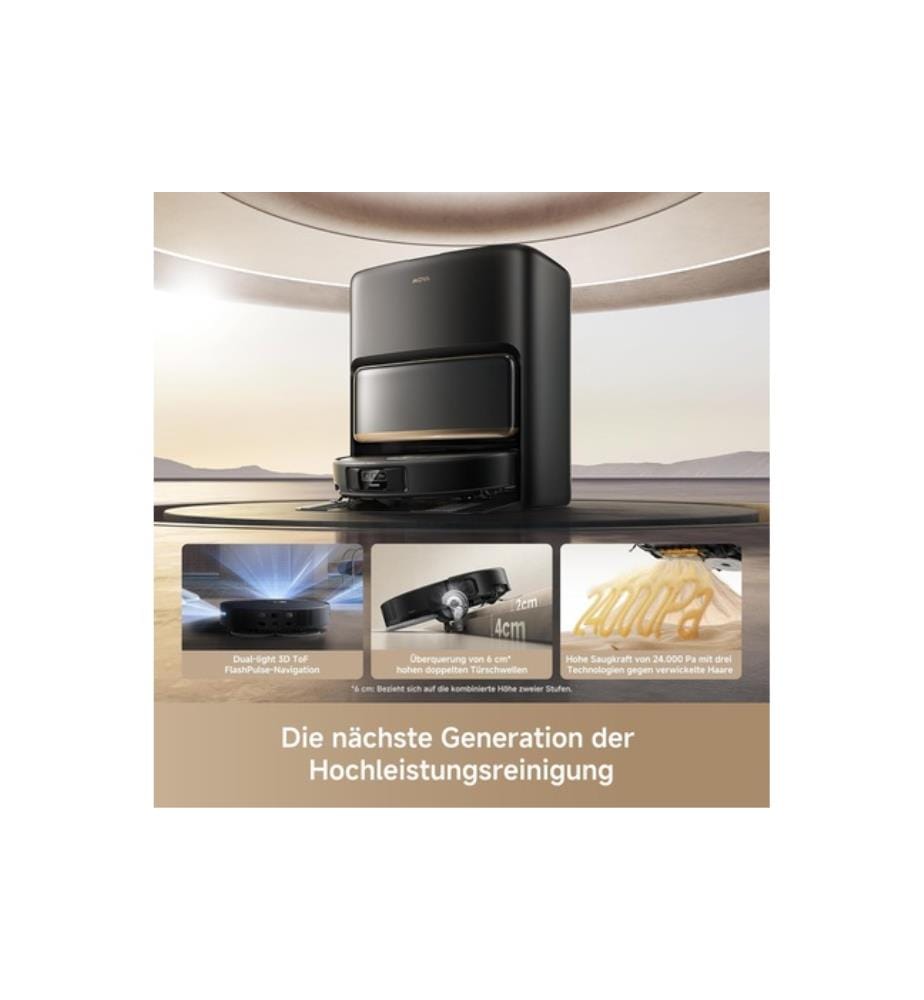 Aspirateur Robot P50S Ultra avec Station de Lavage - Noir