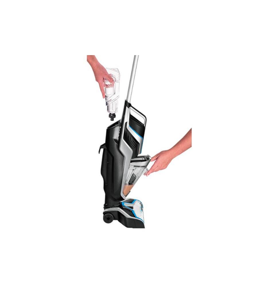 Aspirateur Balai CrossWave® Pet Pro - Noir, Argenté et Bleu
