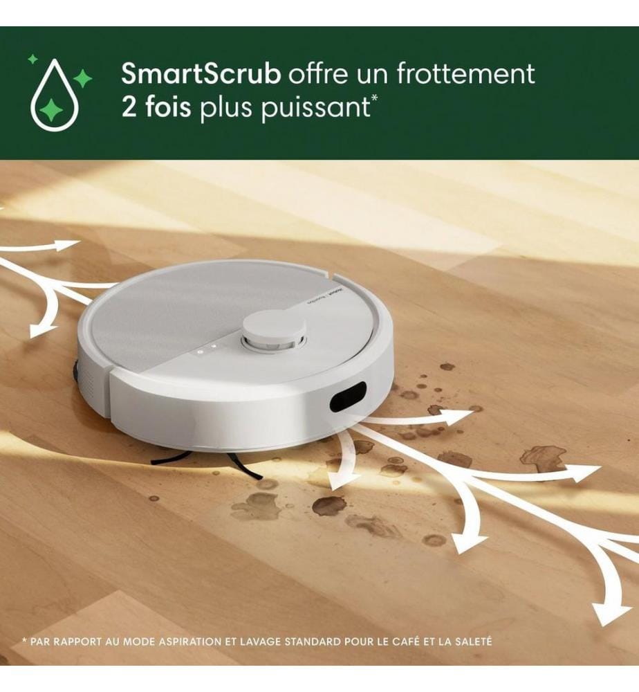 Robot Aspirateur et Laveur Roomba Plus 405 Combo + Station AutoWash - Blanc