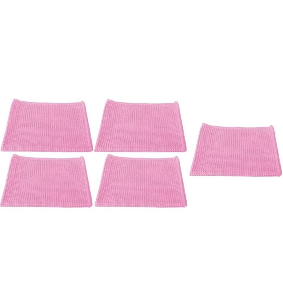 Mikrofaser-Reinigungstuch 5 Stück, Rosa