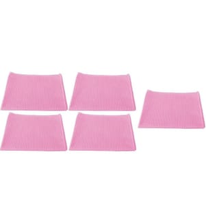 Mikrofaser-Reinigungstuch 5 Stück, Rosa