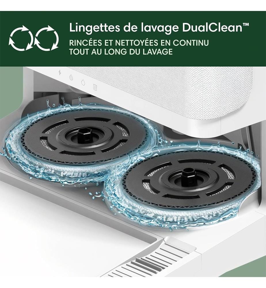 Robot aspirateur laveur 4-en-1 avec station AutoWash™, Roomba® Plus 405 Combo - Noir