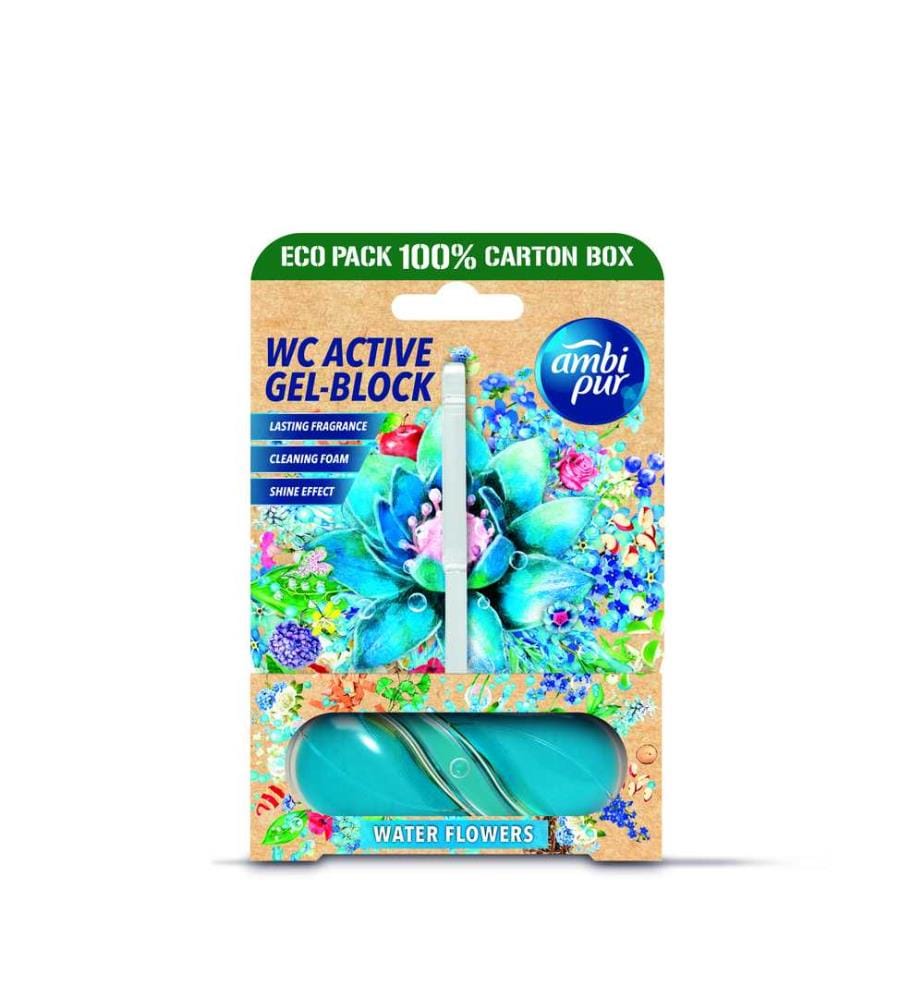 Set aus 8 WC-Blöcken - Gels 45 g Water Flowers