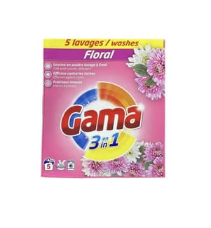 Confezione da 9 detersivi per bucato Gama Floral 3 in 1 con profumo floreale, 0,275 kg