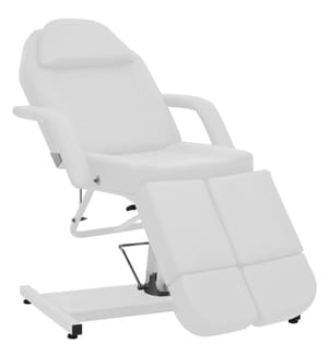 Chaise de traitement de beauté Similicuir Blanc 180x62x78 cm