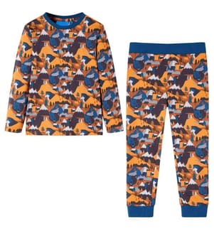Kinderpyjama mit Langen Ärmeln Cognac 128