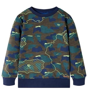 Sweatshirt pour enfants kaki foncé 140