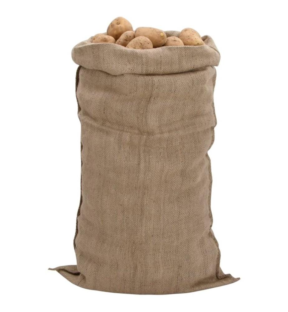 Jutesäcke 5 Stk. 65x135 cm 100% Jute 340 g/m²