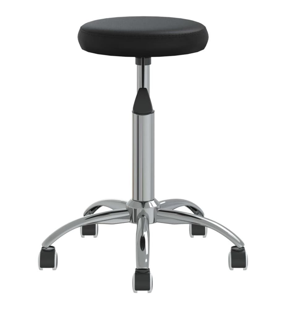 Massagehocker Kunstleder Schwarz
