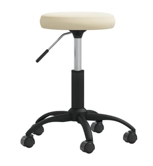 Tabouret de massage Velours Crème