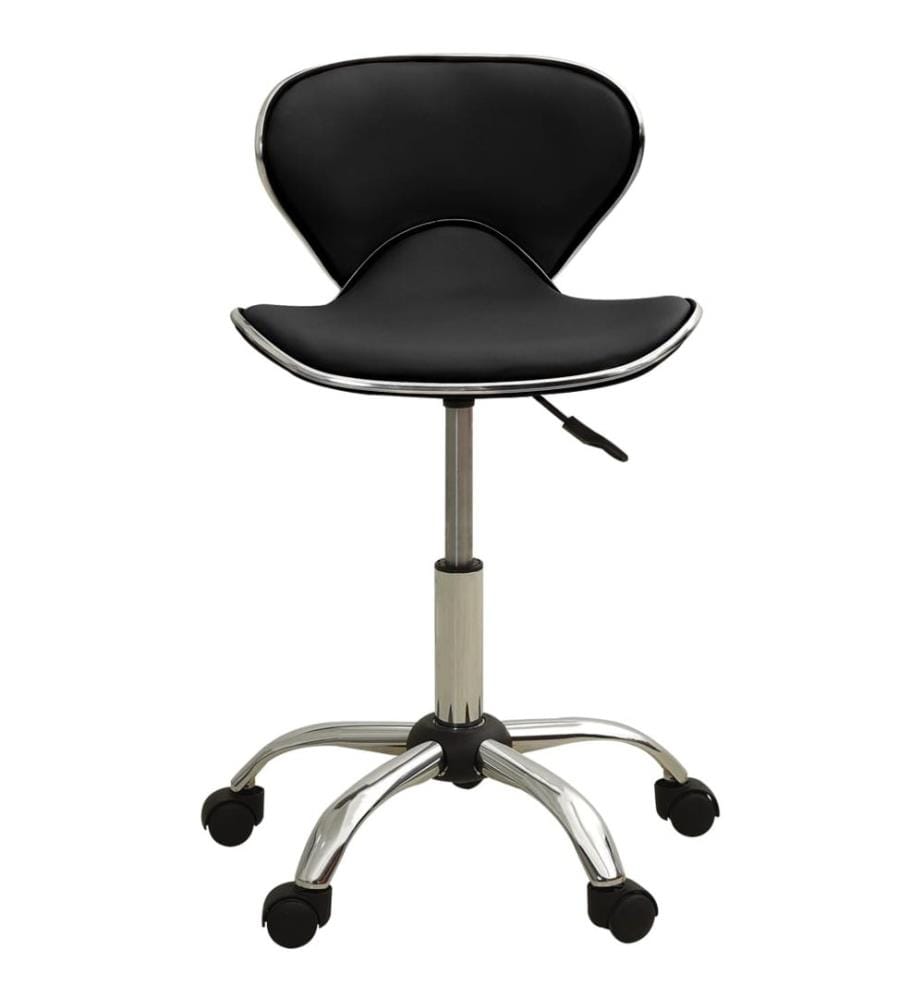 Friseur Rollhocker Schwarz Kunstleder