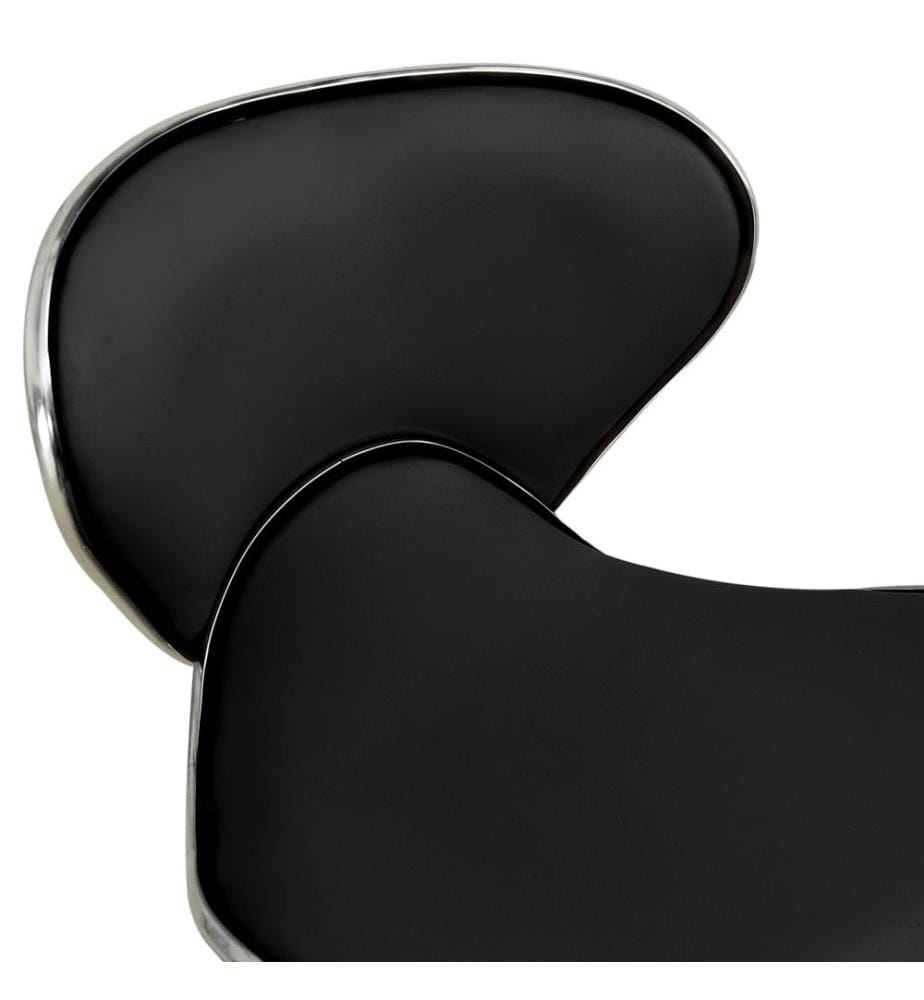 Friseur Rollhocker Schwarz Kunstleder