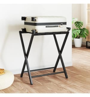 Gepäckablage Schwarz 68,5x38x58 cm Bambus