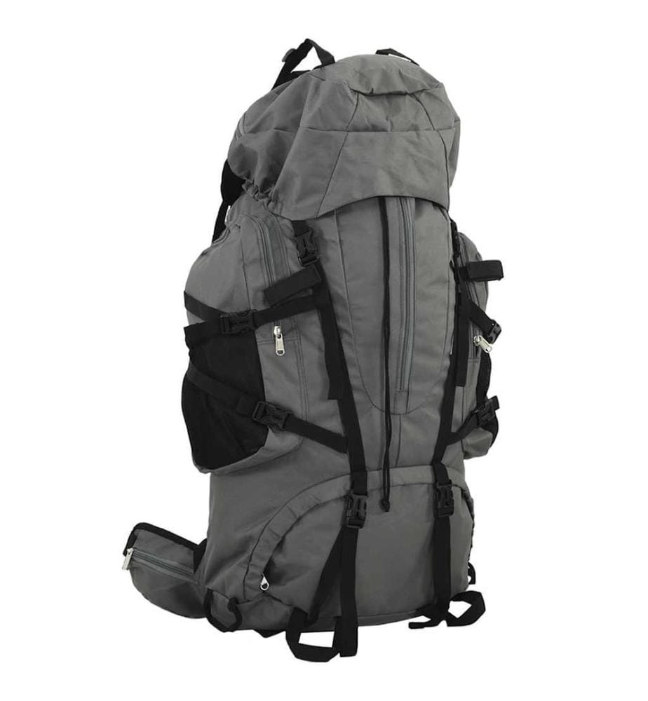 Wanderrucksack Grau 100 L Oxford-Gewebe