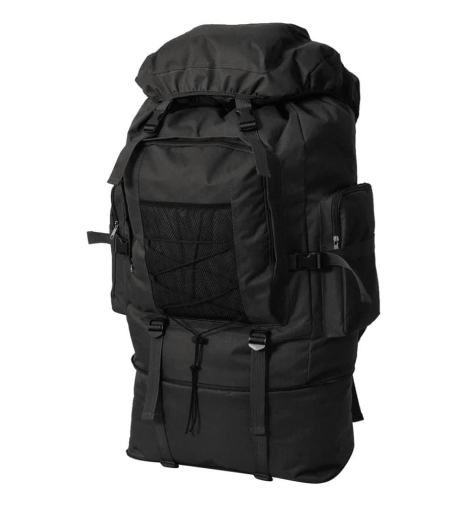 Armee-Style Rucksack XXL 100 L Schwarz