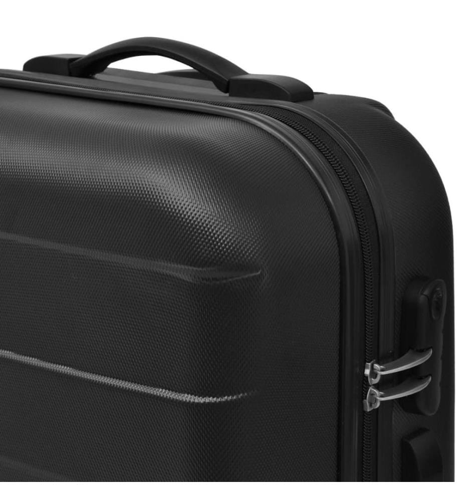 3-tlg. Hartschalenkoffer-Set Schwarz 45,5/55/66 cm