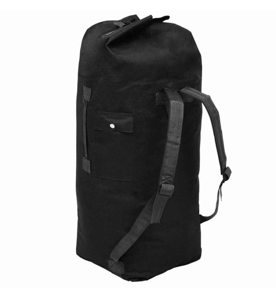 Seesack Armee-Stil 85 L Schwarz