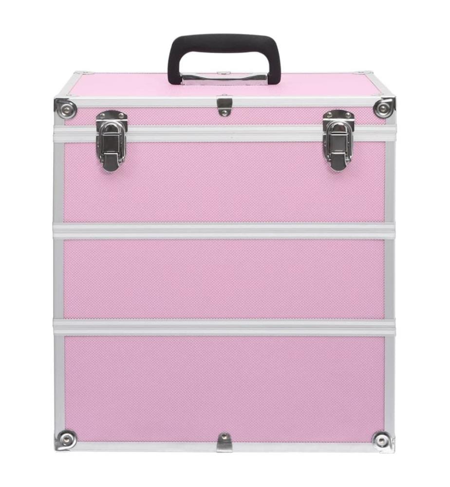 Kosmetikkoffer 37x24x40 cm Rosa Aluminium