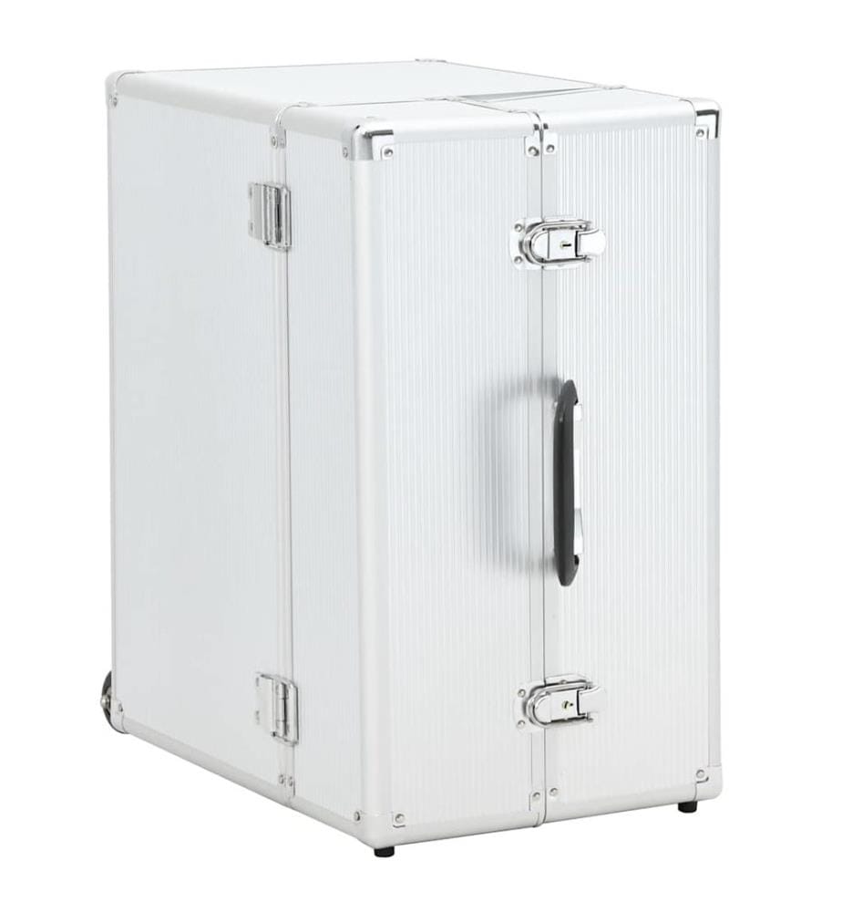 Pilotenkoffer 47 x 39 x 27 cm Silbern Aluminium