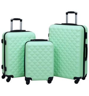 Hartschalen-Trolley-Set 3 Stk. Minzgrün ABS